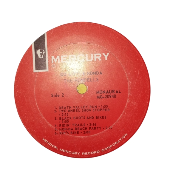 Mercury Go Little Honda Vinyl Record - Picture 6 of 8